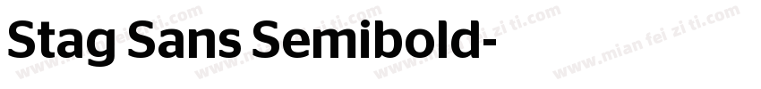 Stag Sans Semibold字体转换